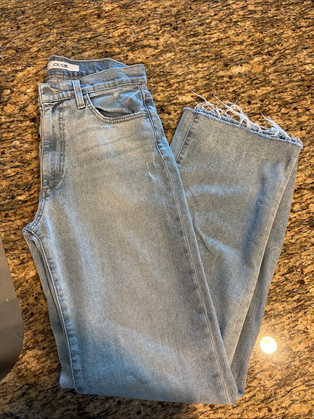 Joe's Jeans Light Blue Straight Leg Raw Hem